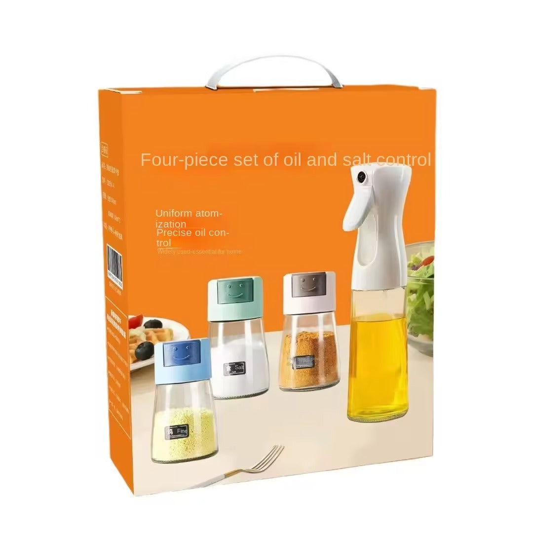 Daisy Glass Seasoning & Oil Dispenser Set